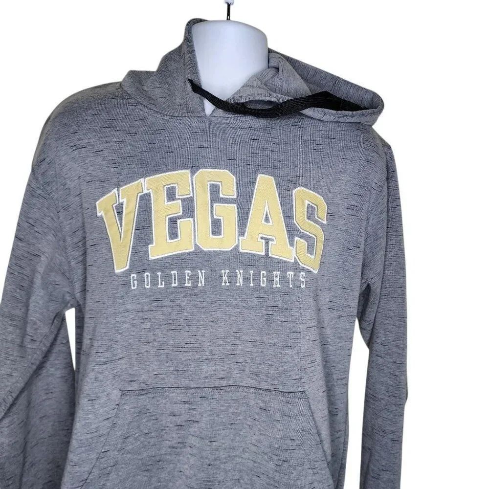 Vegas Golden Knights Pullover Hoodie NHL Hockey Sweatshirt Mens Size L Gray
